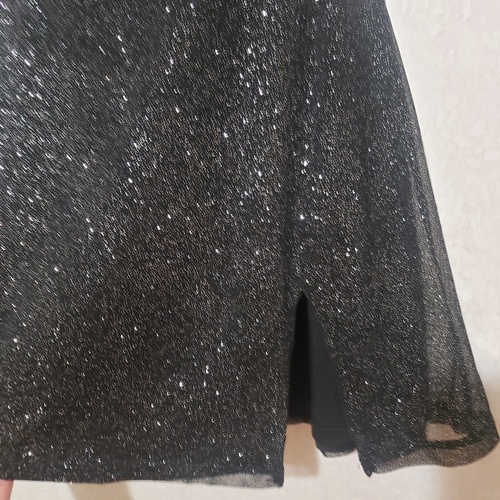NEW SMALL BABYBOO PIXIE MINI DRESS-BLACK SPARKLE - Picture 8 of 12